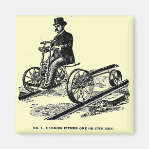 Imán Coche 1887 de la mano del ferrocarril del