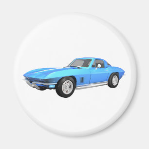 Imán Coche 1967 de deportes del Corvette: Final azul: