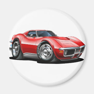 Imán Coche 1968-72 del rojo del Corvette