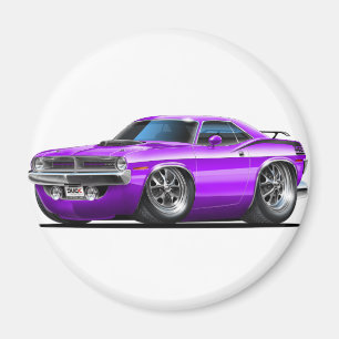 Imán Coche 1970 de la púrpura de Plymouth Cuda