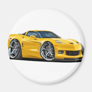 Imán Coche amarillo 2010-12 del Corvette
