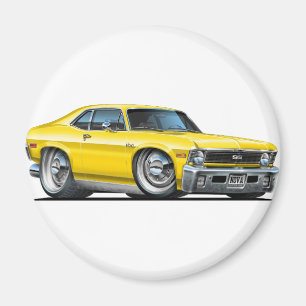 Imán Coche amarillo de Chevy Nova