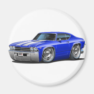 Imán Coche Azul-Blanco 1969 de Chevelle