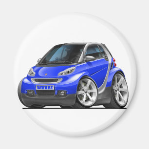 Imán Coche azul elegante