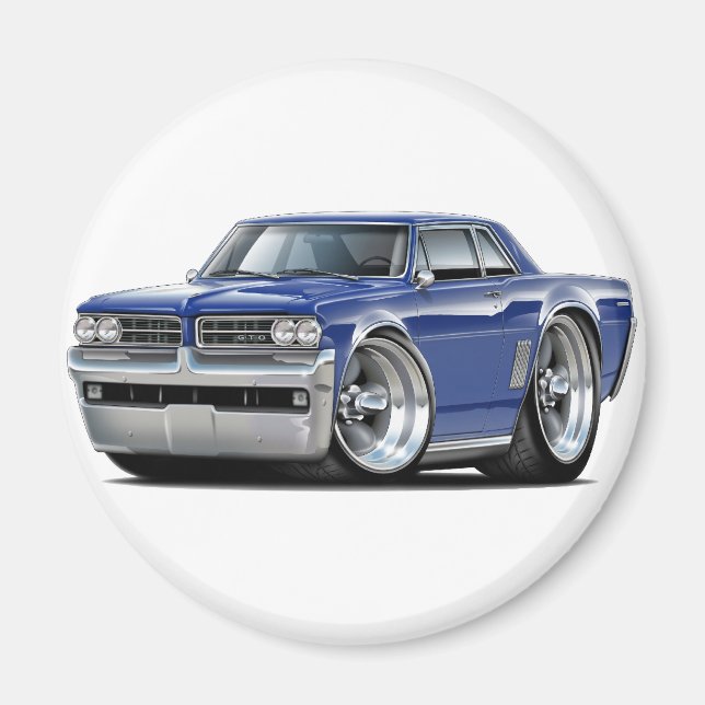 Imán Coche azul GTO Dk de 1964 (Frente)