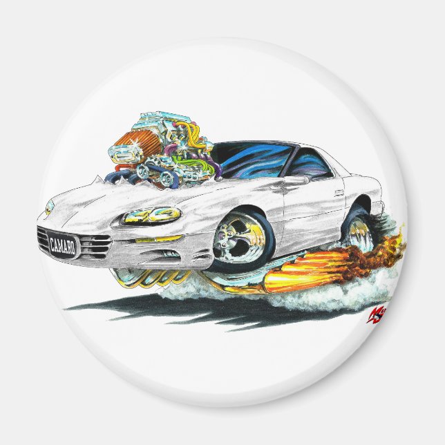 Imán Coche blanco Camaro 1998-02 (Frente)