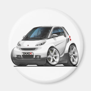 Imán Coche blanco elegante