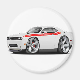 Imán Coche Blanco-Rojo 2009-11 del RT del desafiador