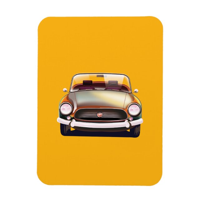 Imán Coche clásico antiguo (Vertical)