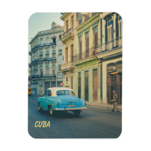 Imán Coche Clásico Antiguo Fotografía Callejera La Haba
