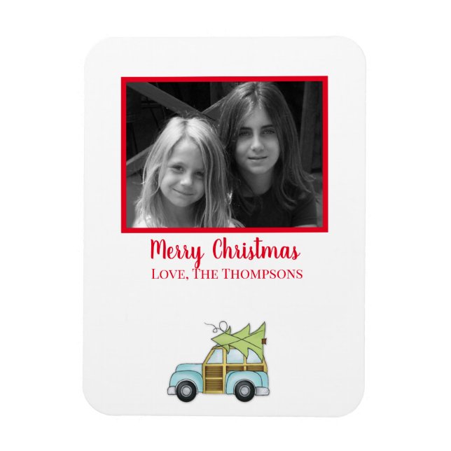 Imán Coche con árbol de Navidad (Vertical)