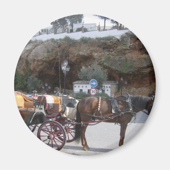 Imán Coche de caballos en Mijas (Frente)