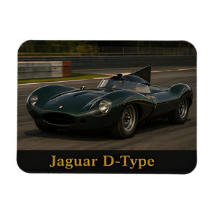 Imán Coche de carreras Jaguar D-Type Classic Le Mans Vi