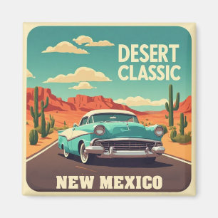 Imán Coche de carretera del desierto de Nuevo México