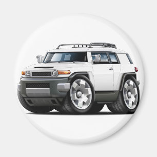Imán Coche del blanco del crucero de FJ