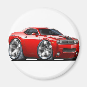 Imán Coche del rojo del desafiador de Dodge
