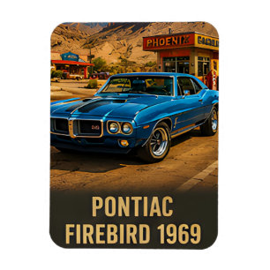 Imán Coche muscular americano vintage Pontiac Firebird