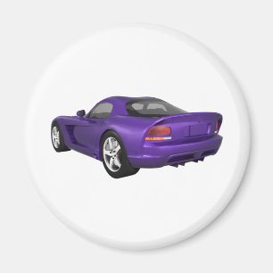 Imán Coche muscular Viper Hard-Top: Acabado púrpura