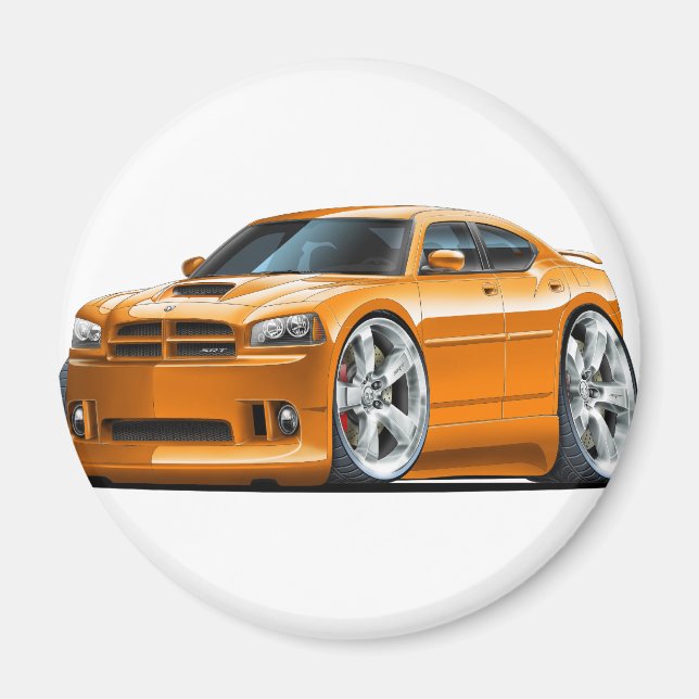 Imán Coche Naranja Cargador SRT8 2006-10 (Frente)