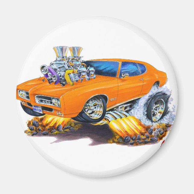 Imán Coche Naranja GTO 1969 (Frente)