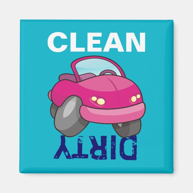 Imán Coche Personalizado rosa (Frente)