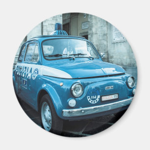 Imán Coche policía de Fiat 500 en Italia