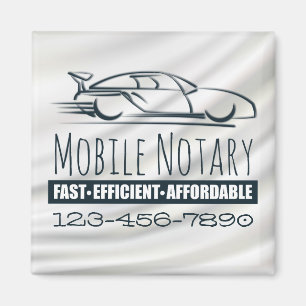 Imán Coche rápido del notario público móvil con núm