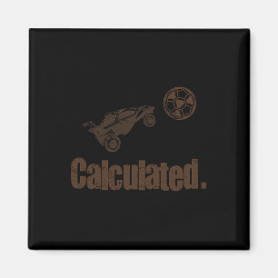 Imán Coche Rc De Fútbol De Cohete Retro Vintage Calcula
