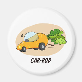 Imán Coche-rod Funny Carrot Pun