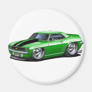 Imán Coche Verde-Negro 1969 de Camaro
