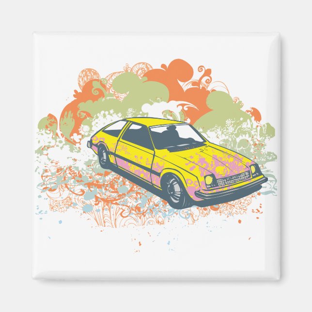 Imán Coche Vintage (Frente)