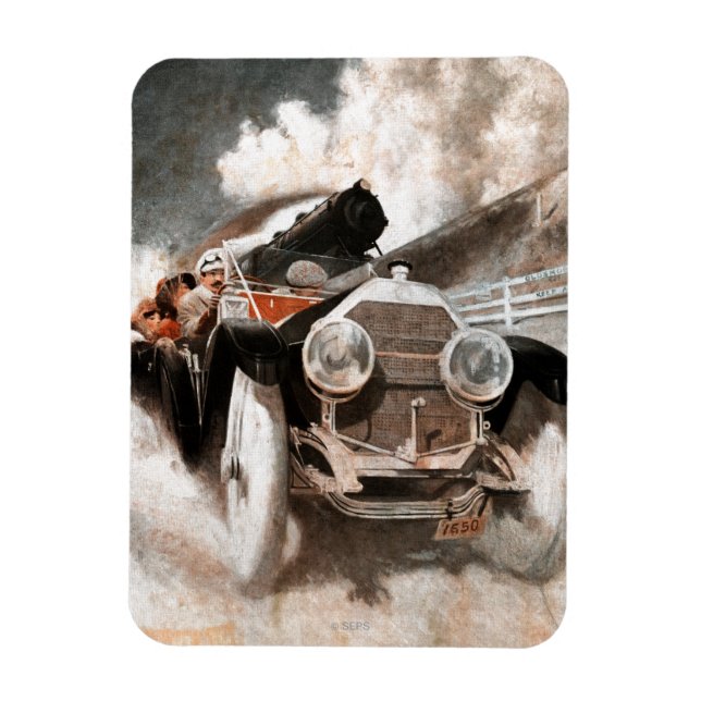 Imán Coche vs tren de William Harnden Foster (Vertical)