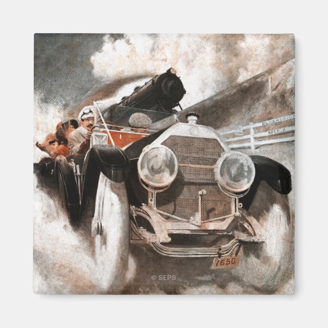 Imán Coche vs tren de William Harnden Foster (Frente)