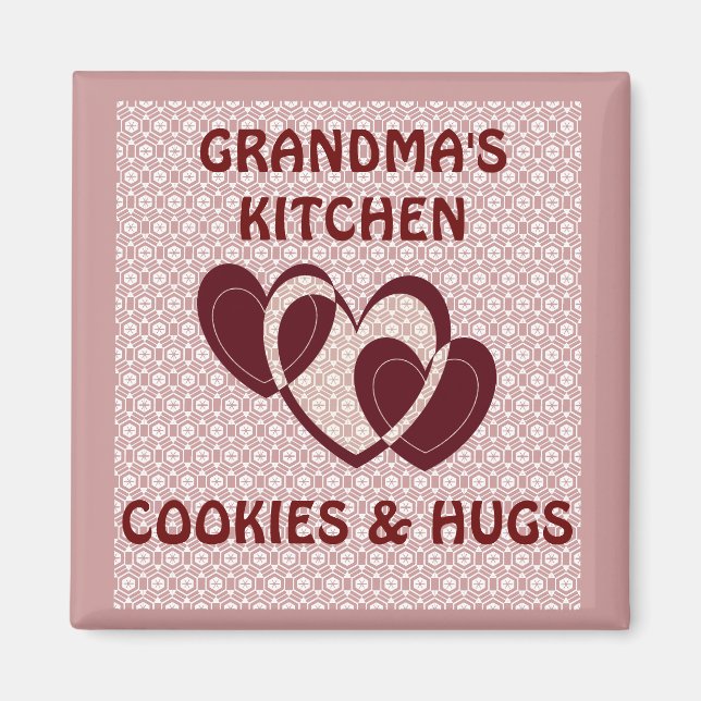 IMÁN COCINA/COOKES DE GRANDMAS Y MAGNET DE HUGS (Frente)