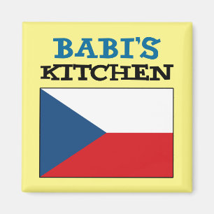 Imán Cocina de Babi con bandera de la República Checa