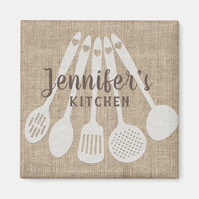 Imán Cocina de campo personalizada (Frente)