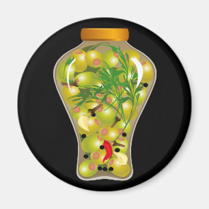 Imán Cocina de conservas de aceitunas y hierbas aromáti