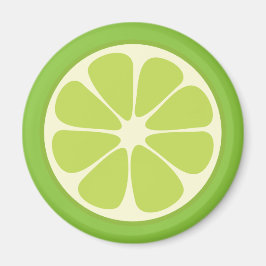 Imán Cocina de limón Lime Green Juicy Citrus Fruit Slic