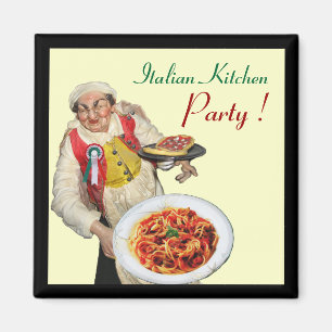 Imán COCINA ITALIANA, crema