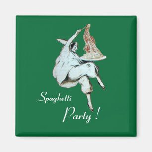 IMÁN COCINA ITALIANA FIESTA DE ESPAGUETTI, RESTAURANTE 