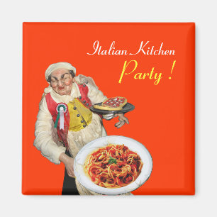 Imán COCINA ITALIANA, naranja