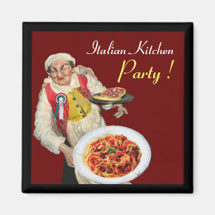 Imán COCINA ITALIANA, roja