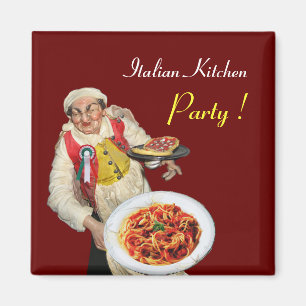 Imán COCINA ITALIANA, rojo