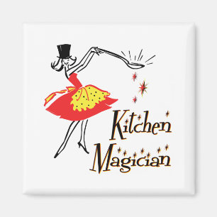 Imán Cocina Magia Retro Cocina Magnet