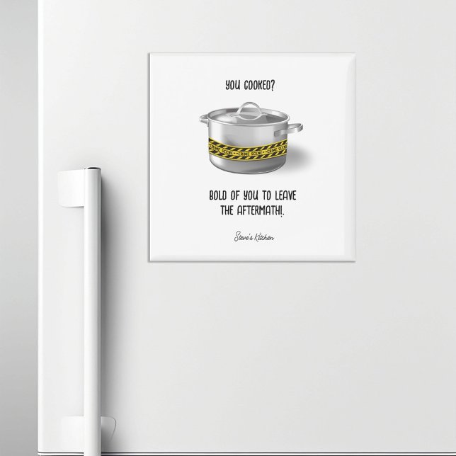 Imán Cocina personalizada divertida (Subido por el creador)