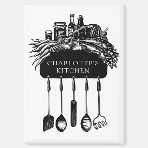 Imán Cocina Personalizada Retro
