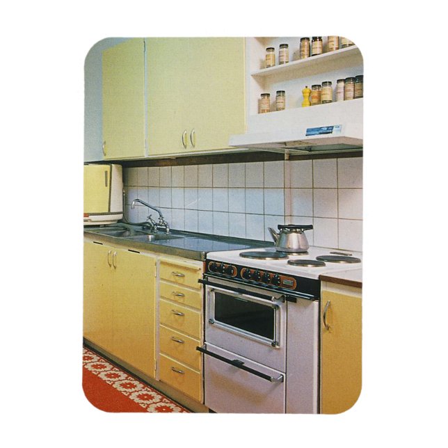 Imán Cocina Retro Vintage Años 50 (Vertical)