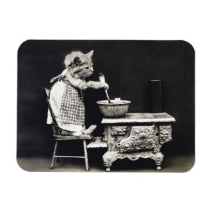 Imán Cocina y cocción divertida de gatitos