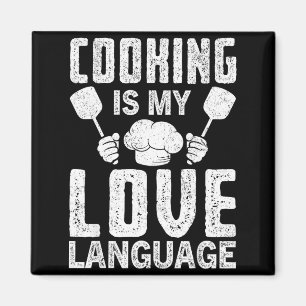 Imán Cocinar es mi lenguaje del amor divertido cita de 