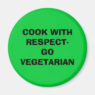 IMÁN COCINERO CON EL VEGETARIANO DE RESPECT-GO